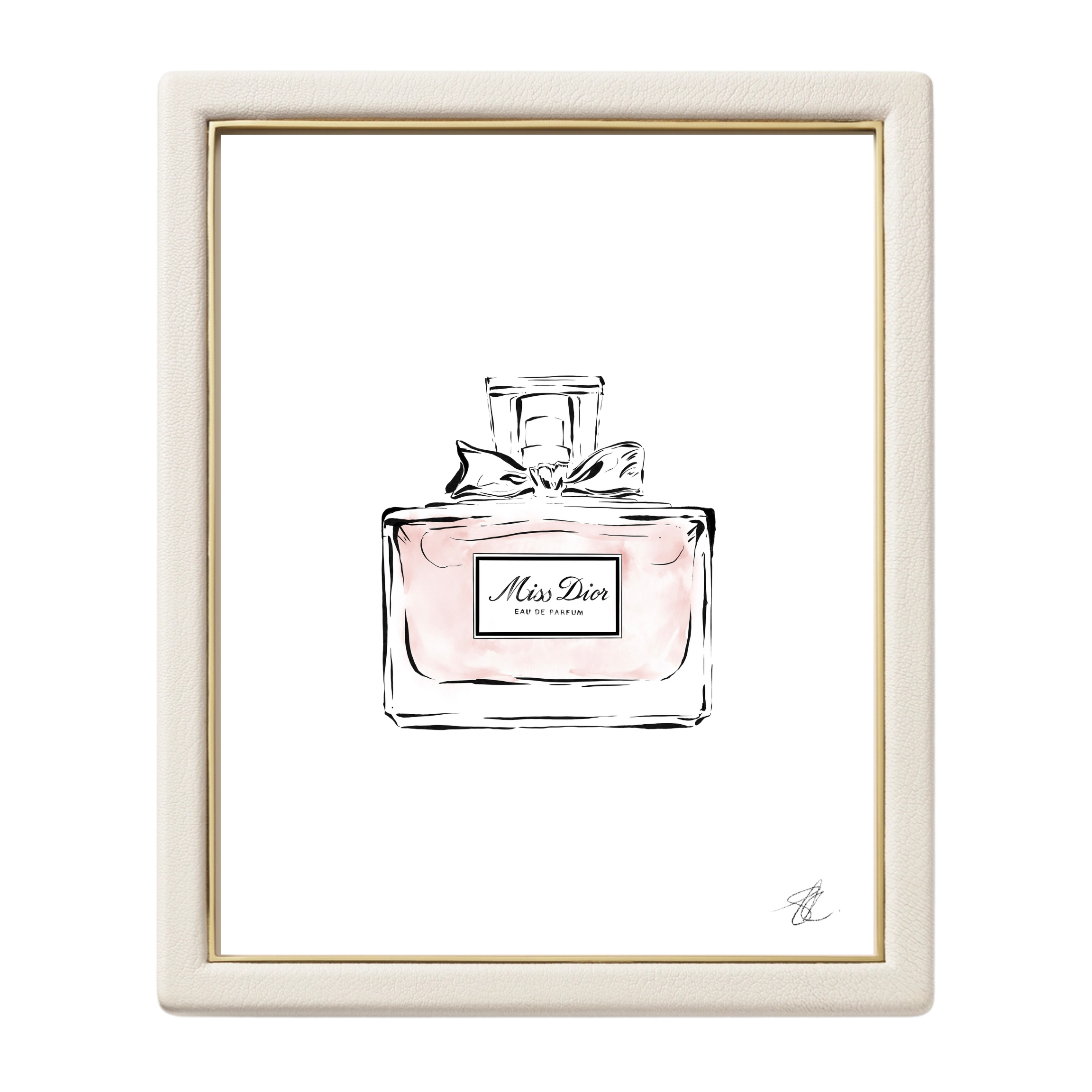 Perfume Wall Art Prints | Set of Three: Miss Dior, Mademoiselle, Flowerbomb